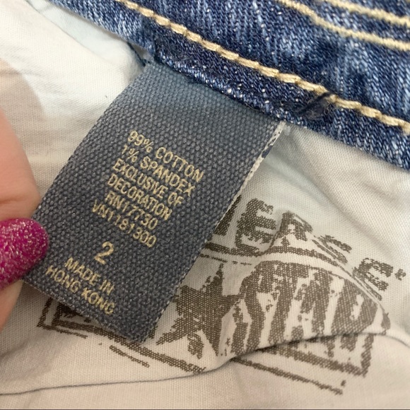 Converse One Star Light Wash Bootcut Jeans Size 2 - Picture 8 of 11